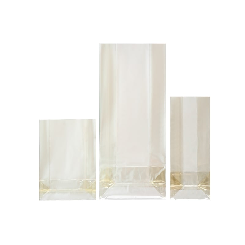 Bolsa Celofán con Fuelle y Base Cuadrada 10 Unidades3