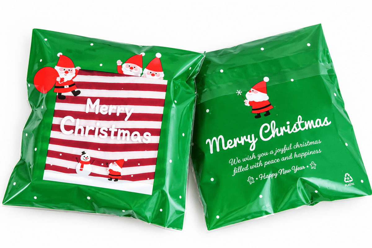 Bolsa Celofán Navidad N°4 10x10 con Adhesivo - 100 Unidades2