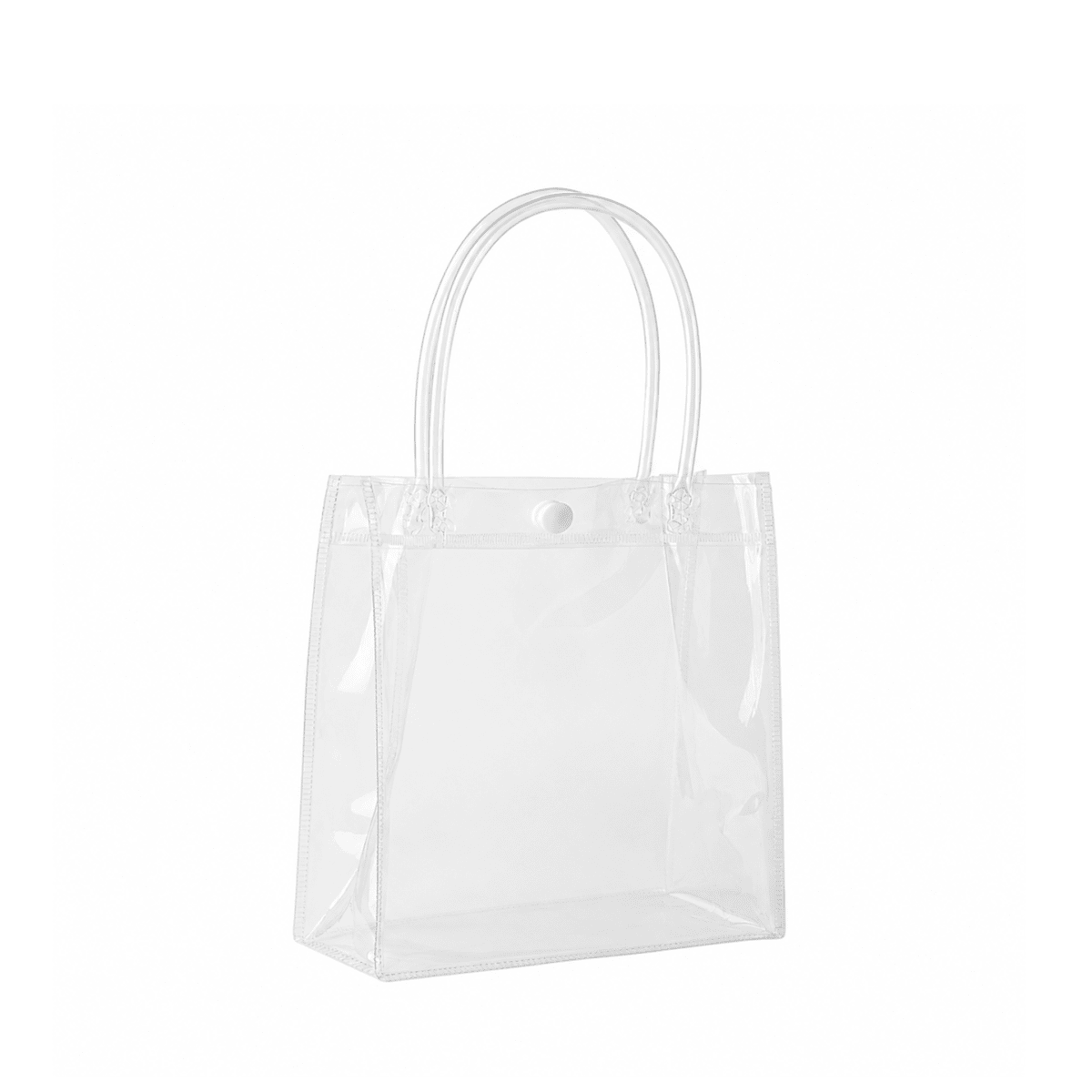 Bolsas Pvc Transparente Con Asa 16x14x6 Cm. 5 Unidades3