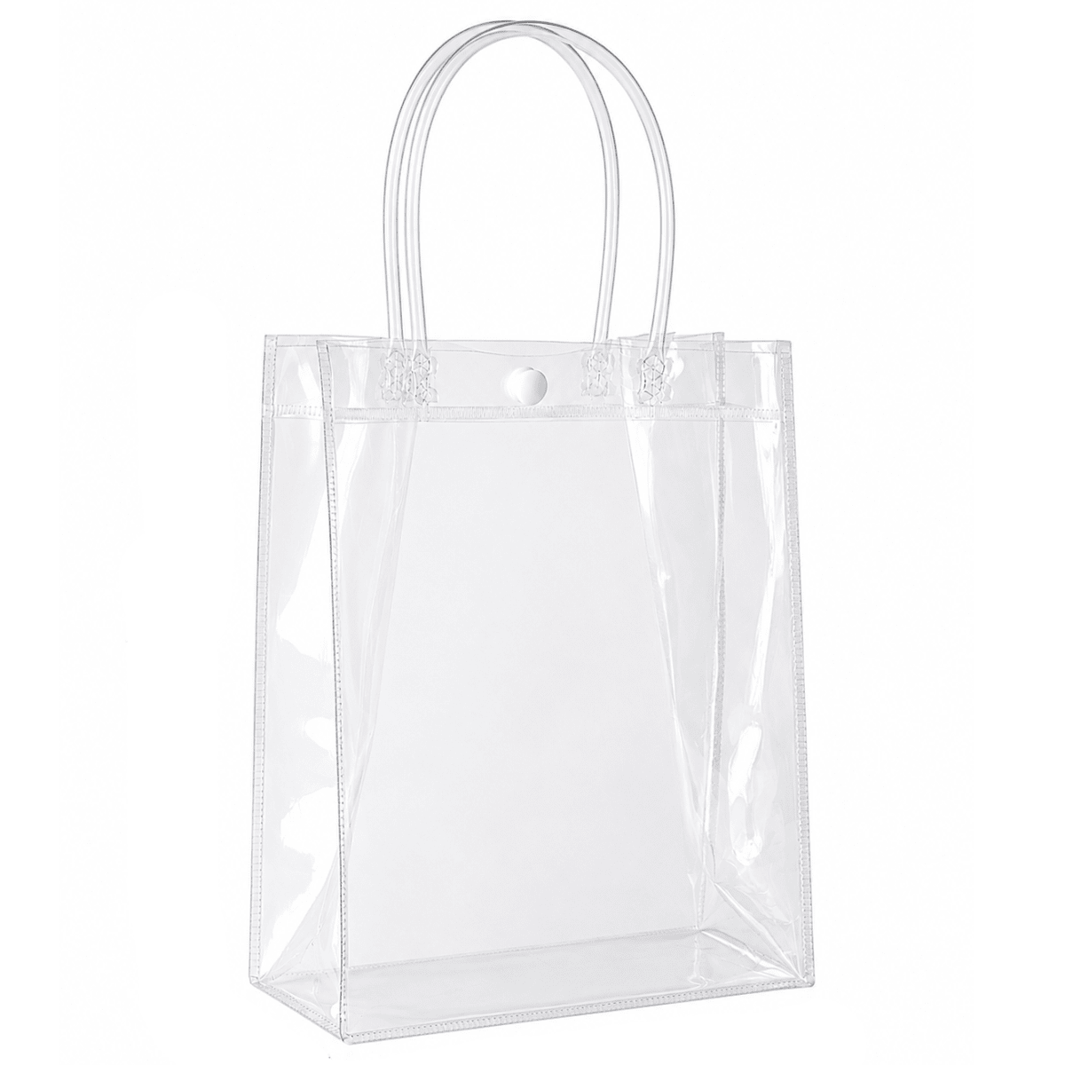 Bolsas Pvc Transparente Con Asa 26x20x8 Cm. 5 Unidades3