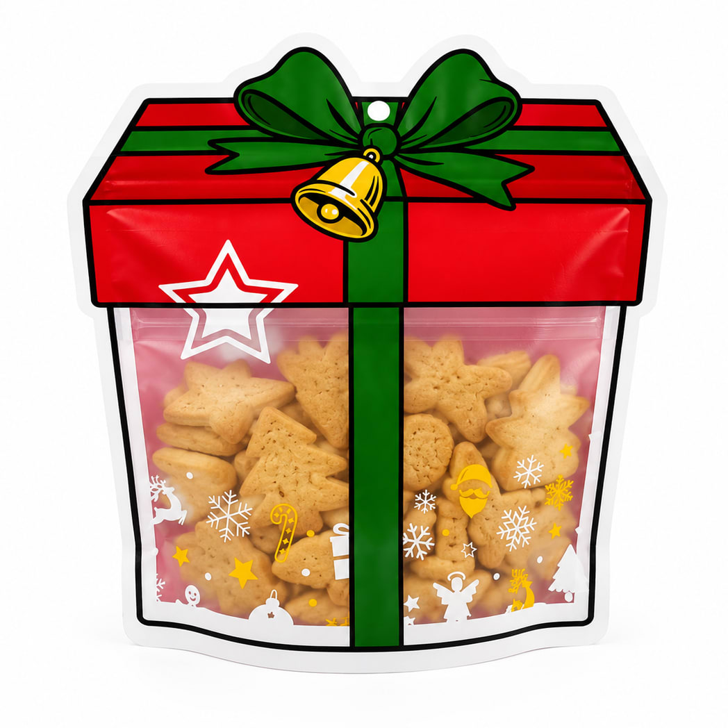 Bolsa Doypack Regalo con Fuelle y Cierre 22x20 cm. 5 Unidades1