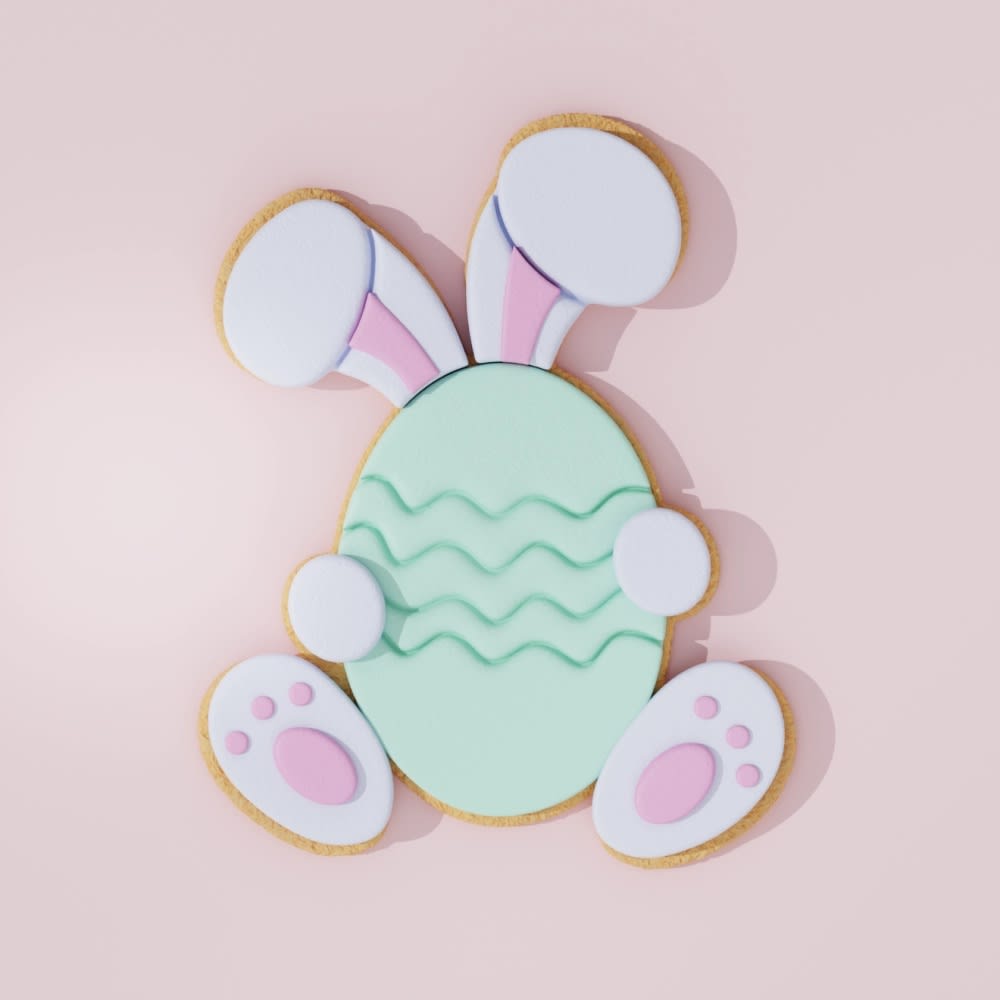 Cortador Huevo Conejo N°1 Plástico4