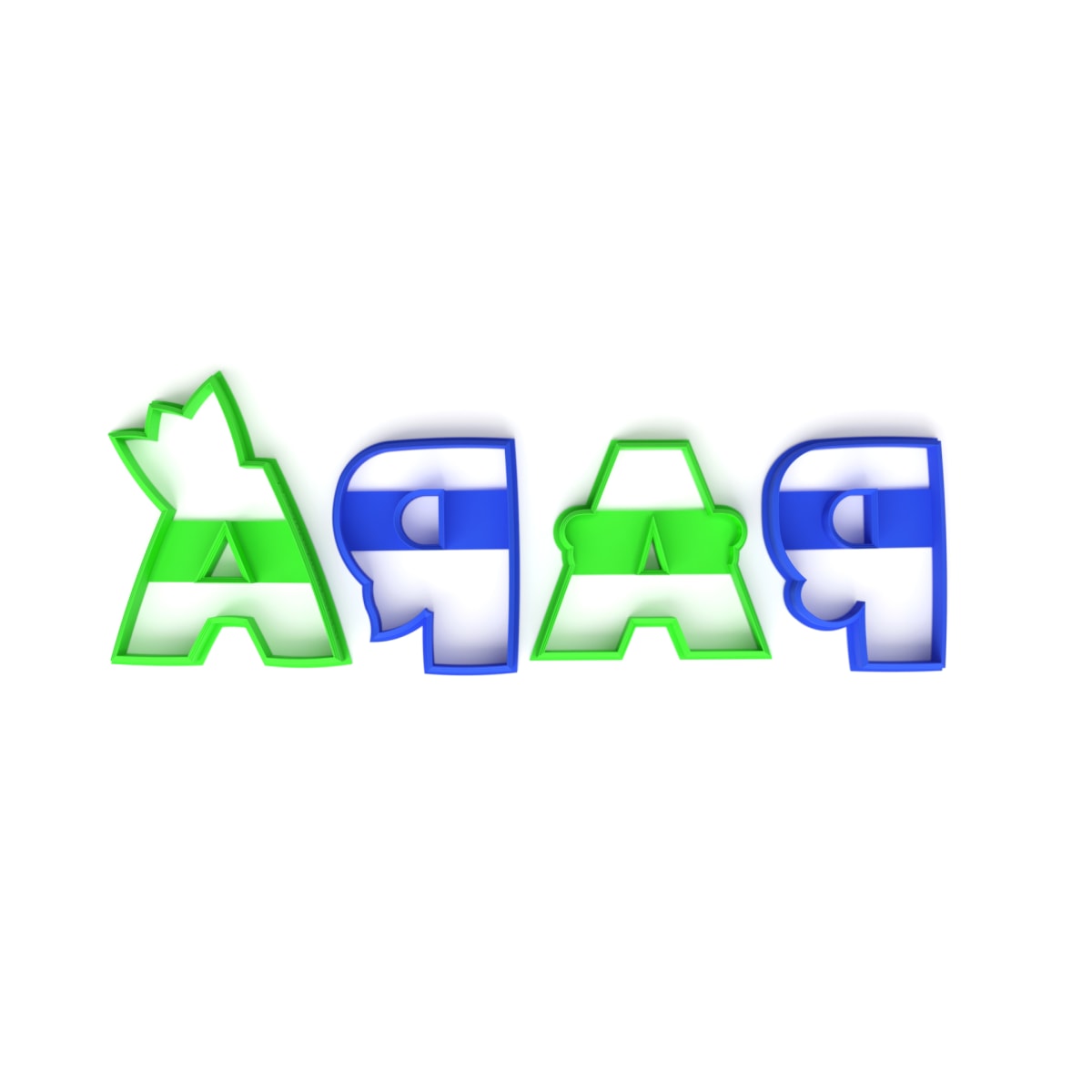 Set Cortadores Papá 4 Piezas Plástico2