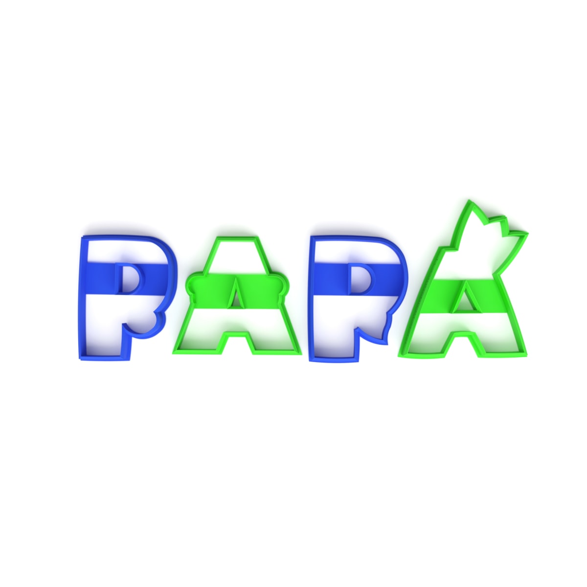 Set Cortadores Papá 4 Piezas Plástico3