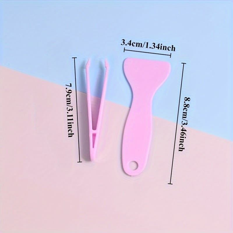 Set Pinza y Raspador para Stickers Pegatinas 2 Piezas Plástico9