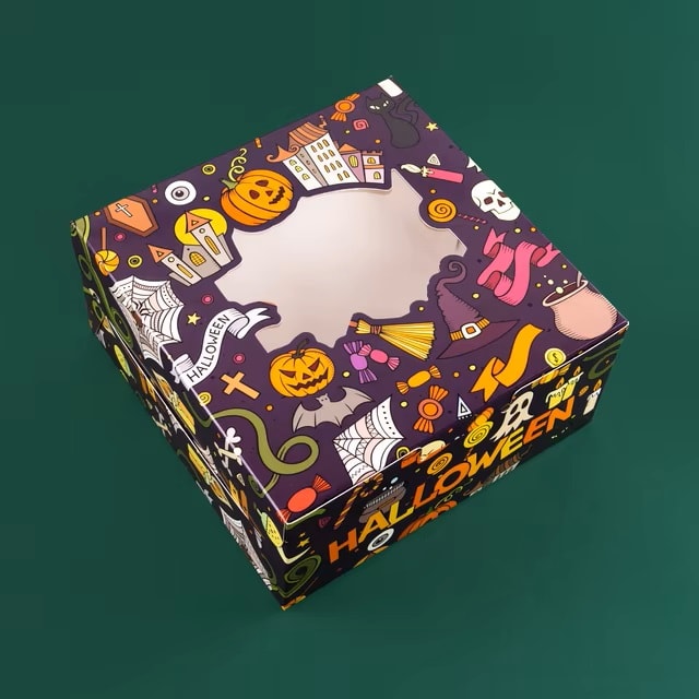 Caja para 4 Cupcakes Halloween2