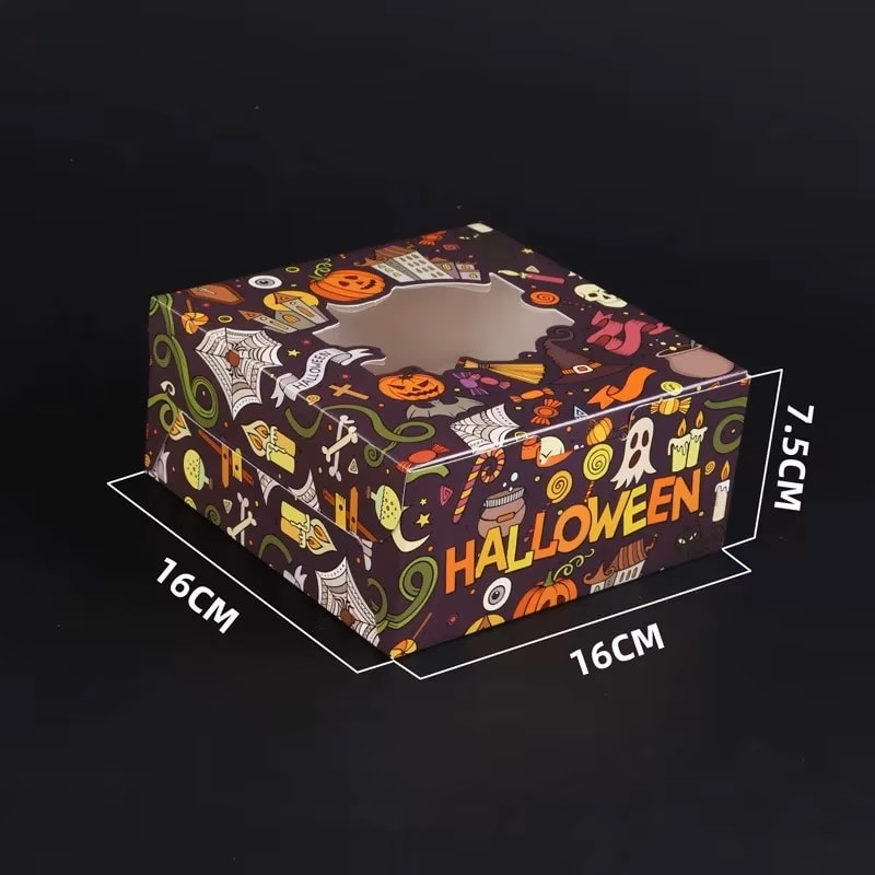 Caja para 4 Cupcakes Halloween5