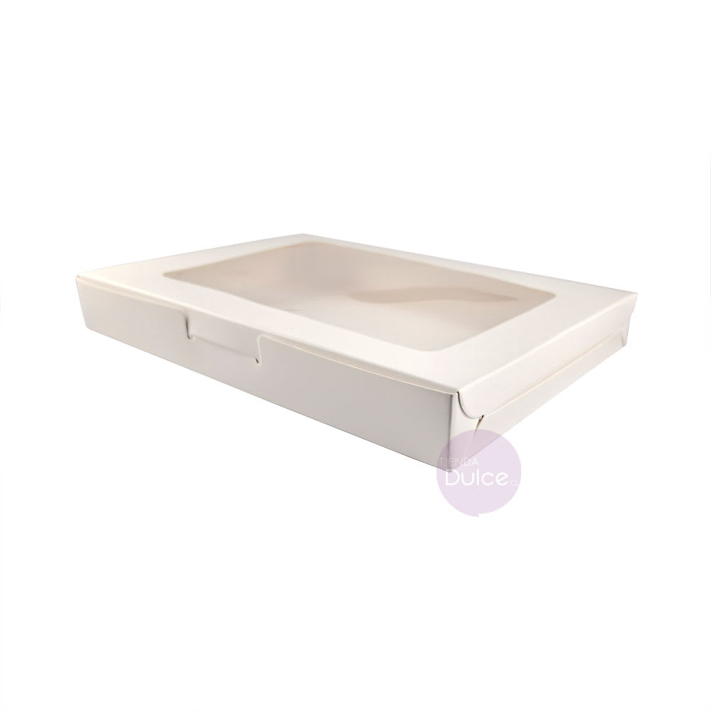 Caja Cartulina para 6 Alfajores 20x15x2.5 cm. Blanca1