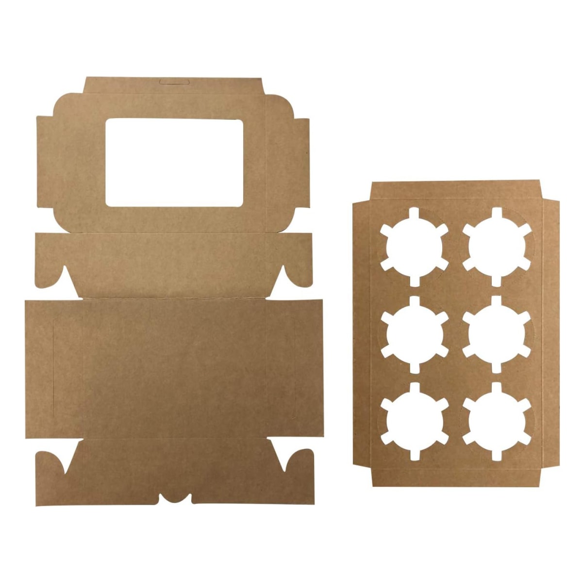 Caja para 6 Cupcakes Kraft2