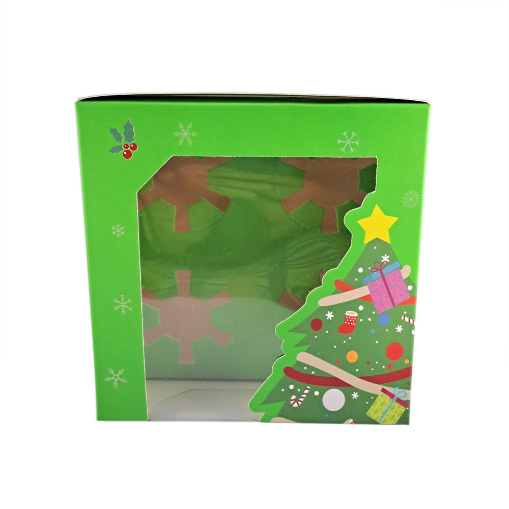 Set Cajas Navidad 4 Cupcakes Verde 4 Unidades1