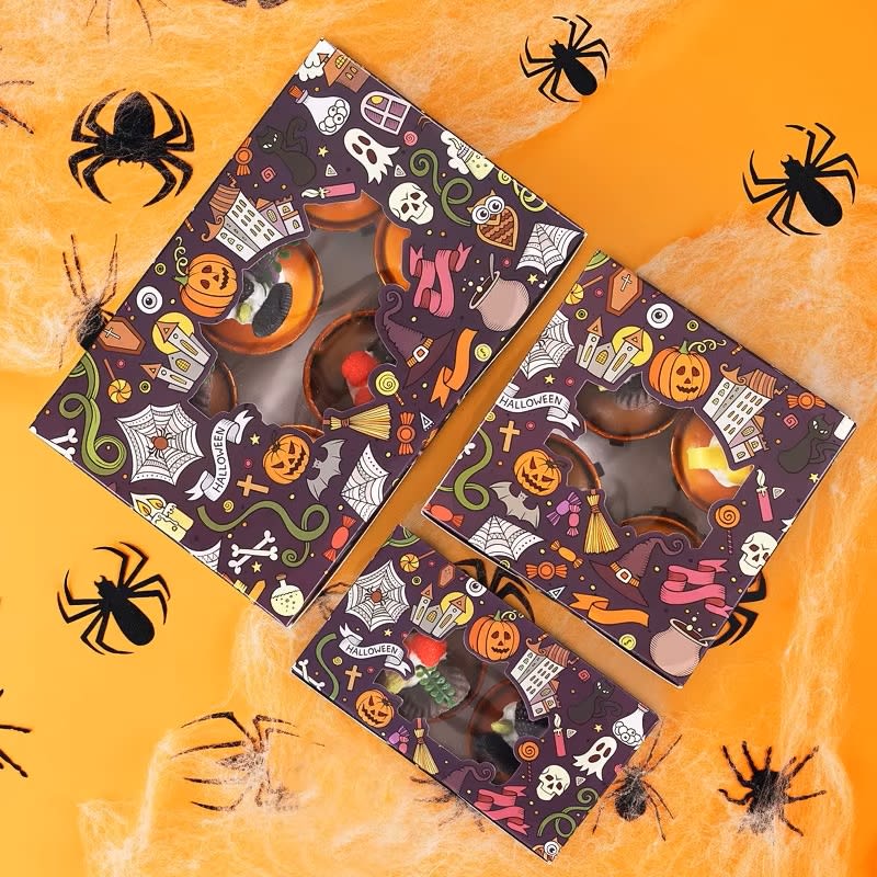 Set Cajas para 2 Cupcakes Halloween 4 Unidades4