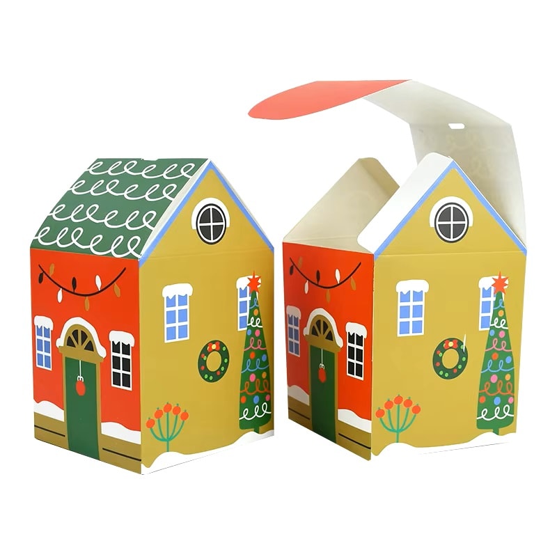 Set Cajas Casa Navidad N°9 14x8,5x8,5 cm. 4 Unidades3