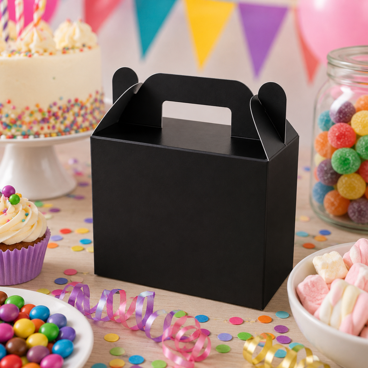 Set Cajas Cartulina con Manilla 14x6x11 cm. 6 Unidades Colores7