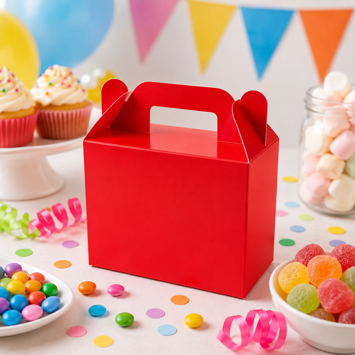 Set Cajas Cartulina con Manilla 14x6x11 cm. 6 Unidades Colores9