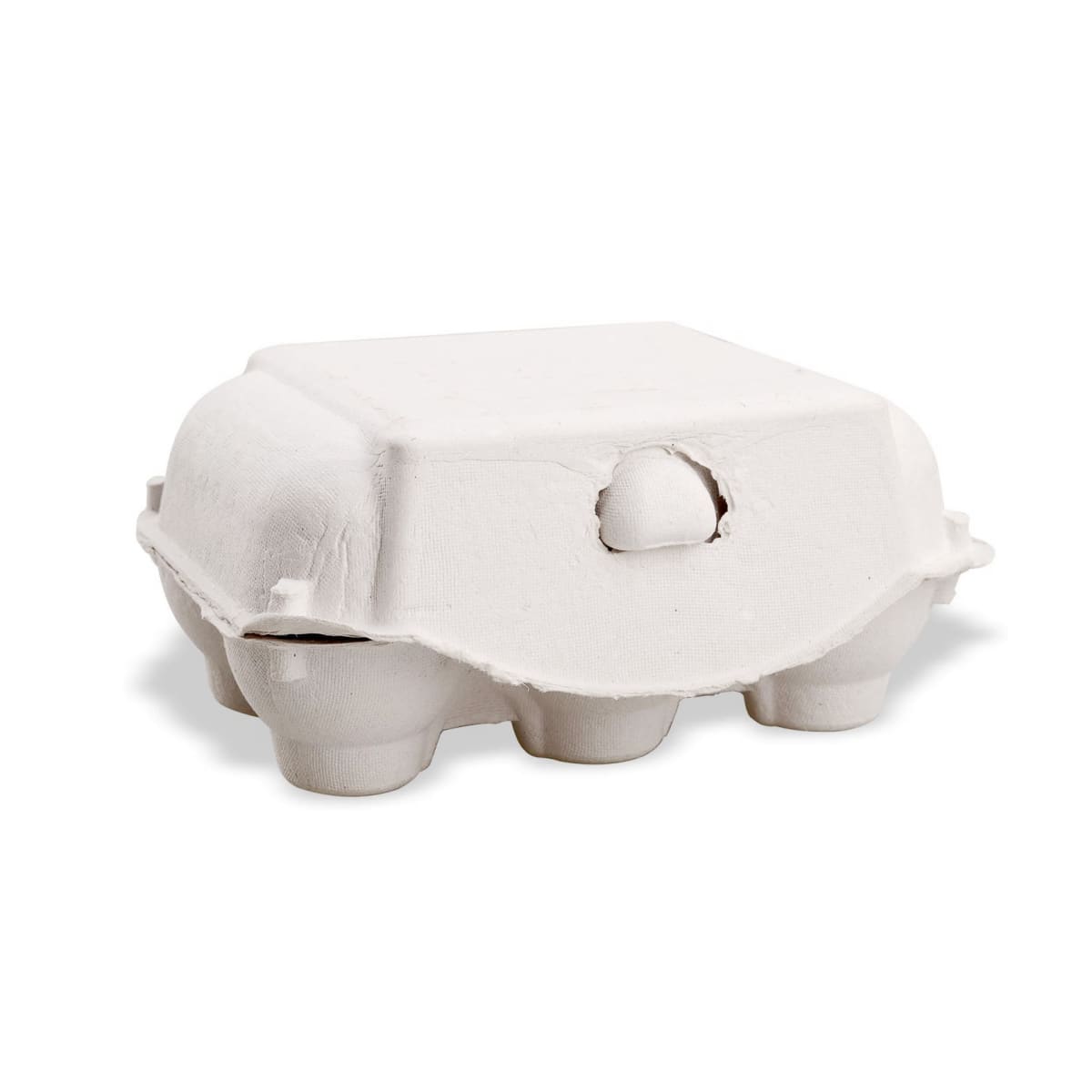 Caja para 6 Huevos Cartón Blanco 6 Unidades1
