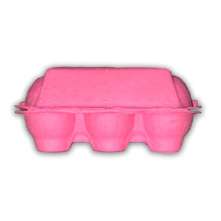 Caja para 6 Huevos Cartón Fucsia 6 Unidades4