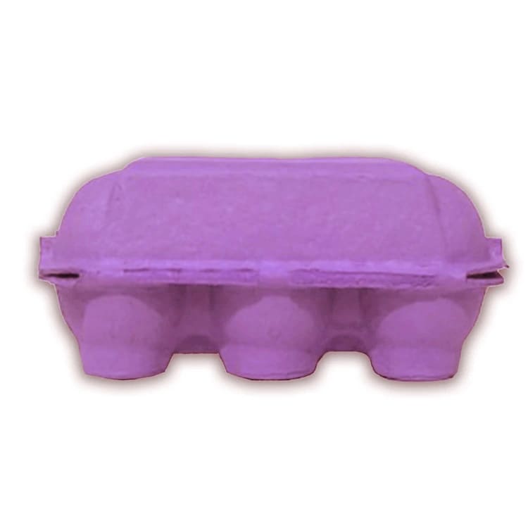 Caja para 6 Huevos Cartón Morado 6 Unidades4