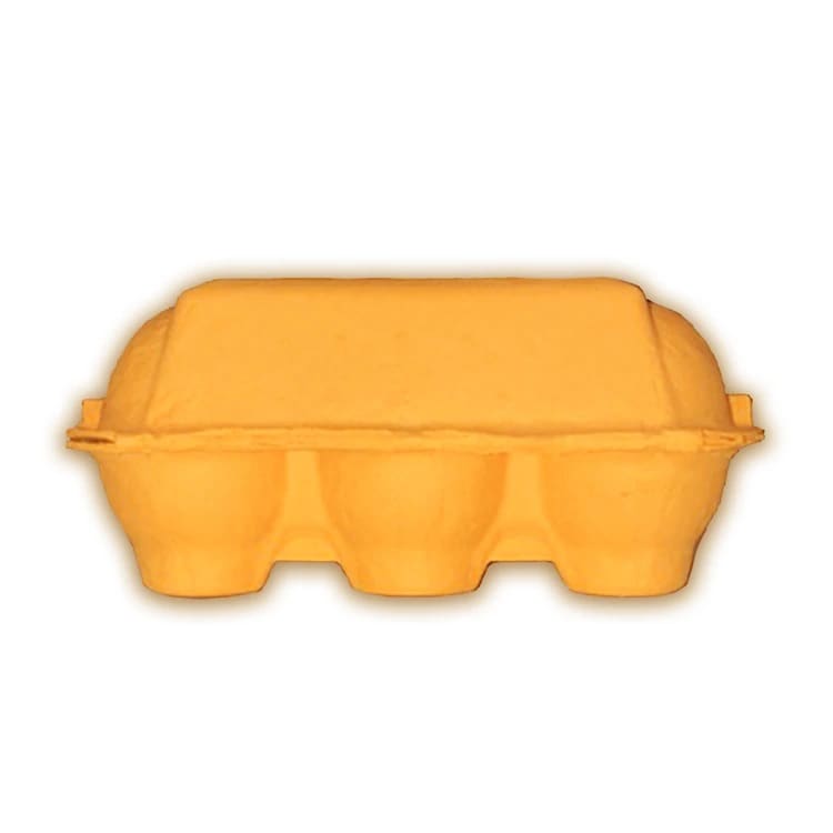 Caja para 6 Huevos Cartón Naranjo 6 Unidades4