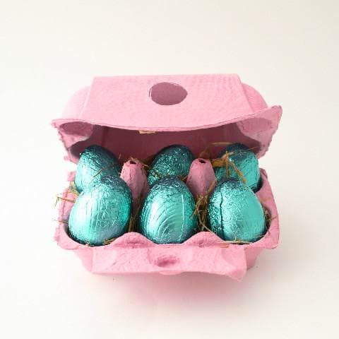 Caja para 6 Huevos Cartón Fucsia 6 Unidades5