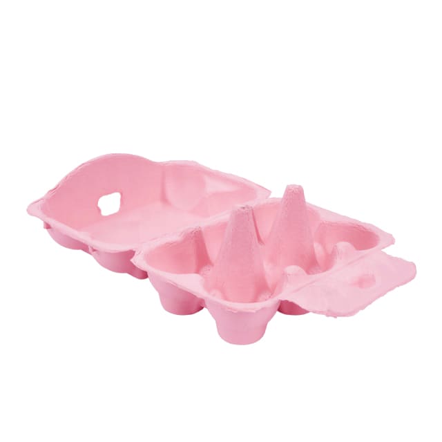 Caja para 6 Huevos Cartón Rosada 6 Unidades2
