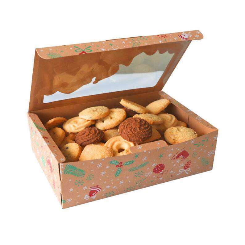 Set Cajas Navidad Kraft Muñeco de nieve 4 Unidades1