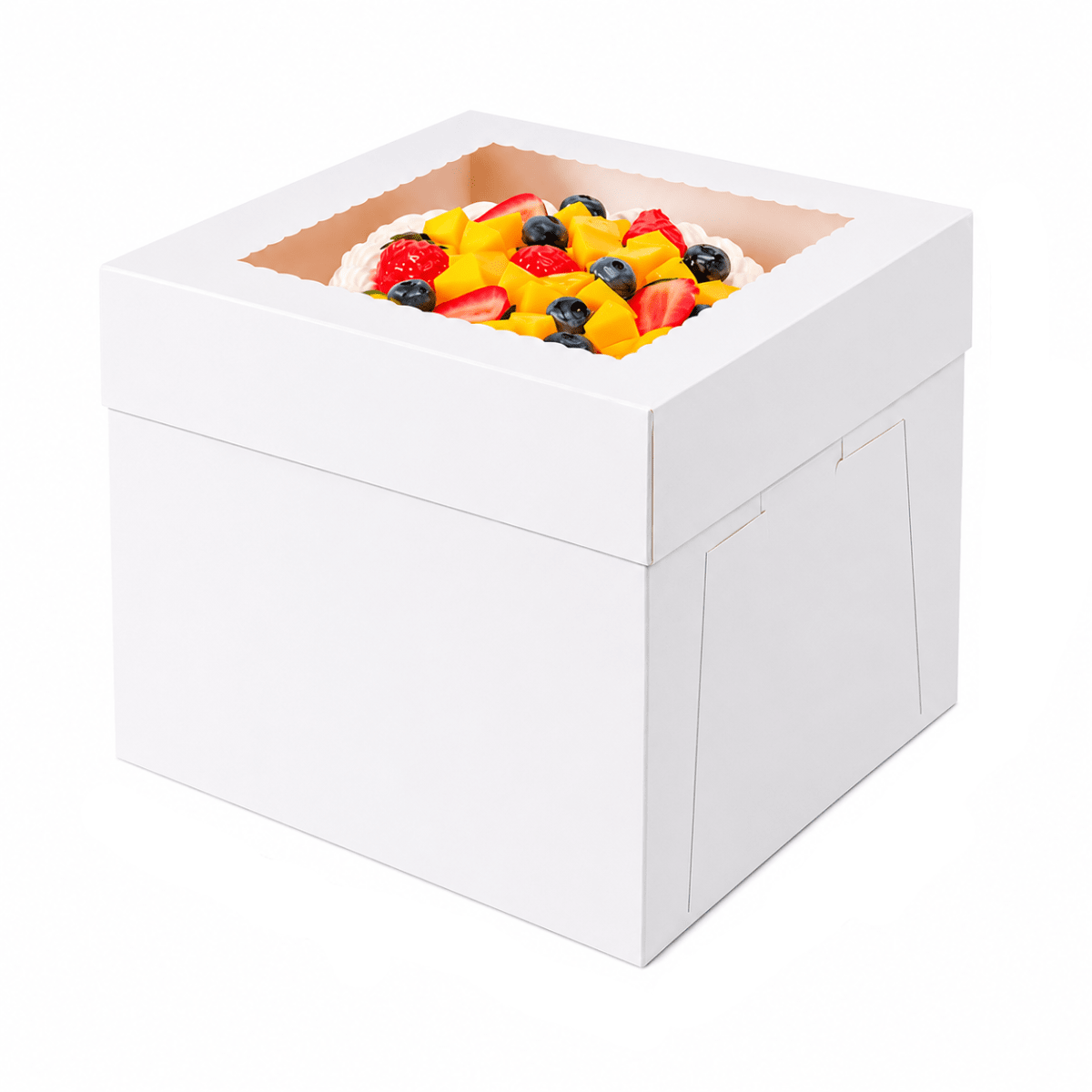 Caja Torta Cartulina con Visor 31x31x30 cm. 0