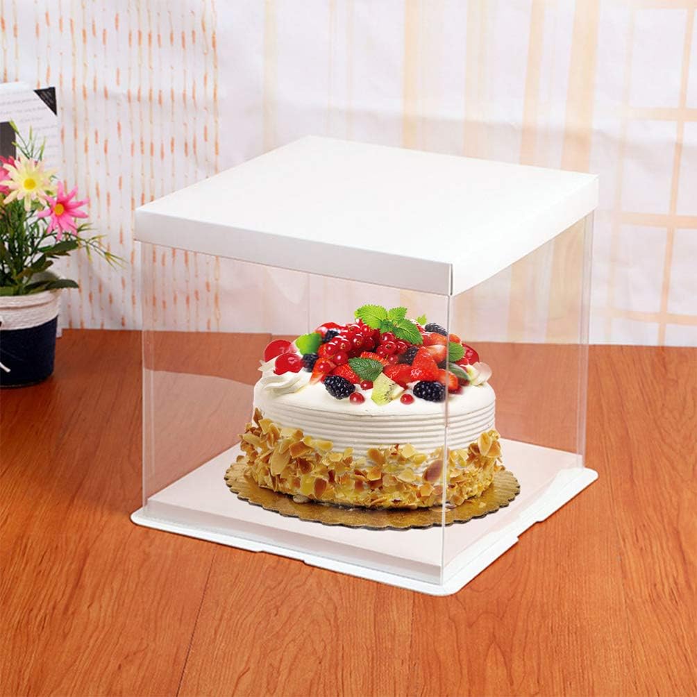 Caja Torta Transparente 21.5 x 21.5 x 23 cm.1