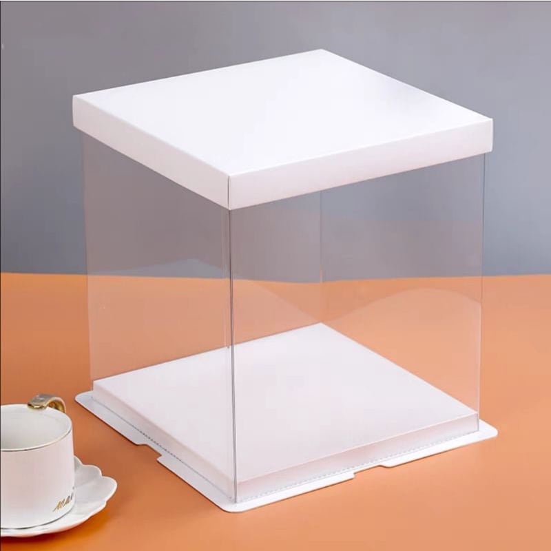 Caja Torta Transparente 26 x 26 x 25 cm.2