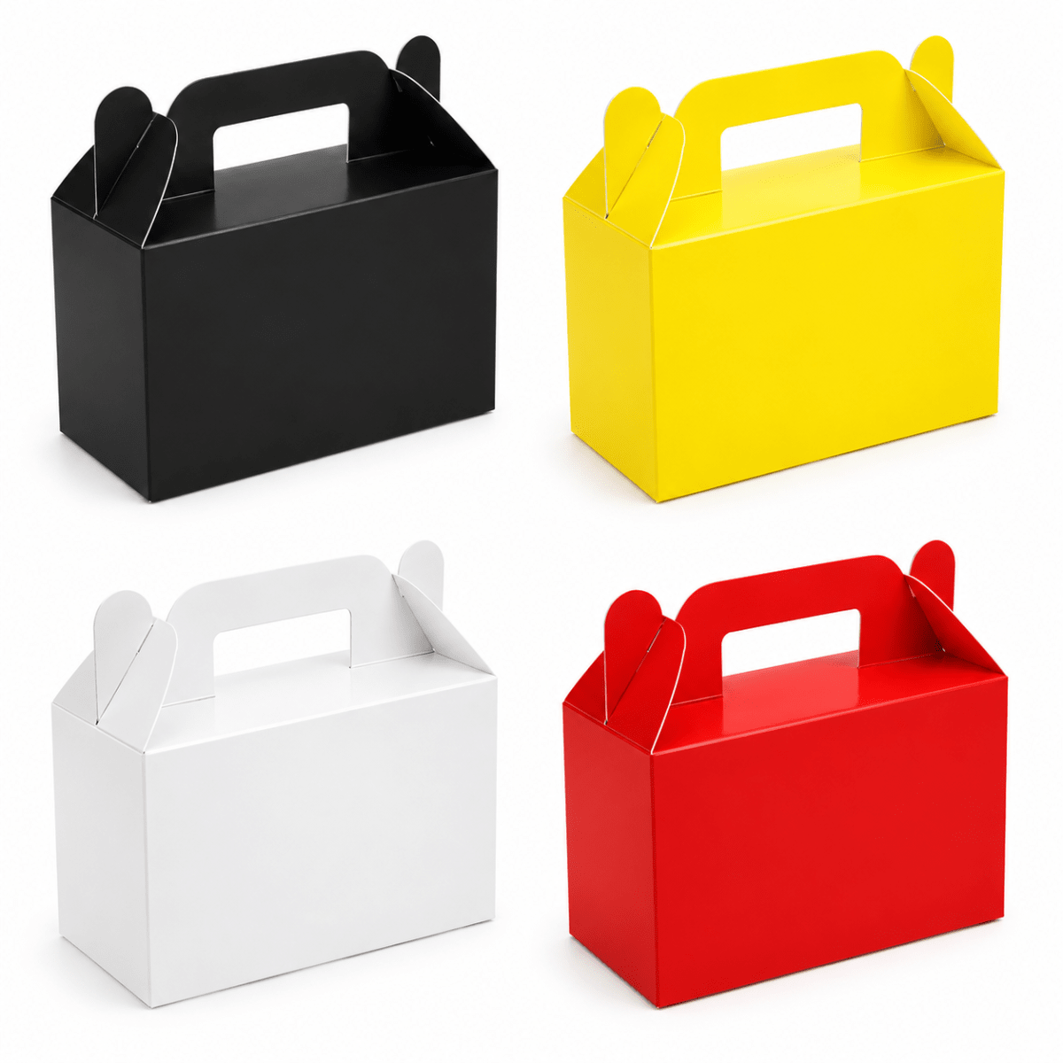 Set Cajas Cartulina con Manilla 14x6x11 cm. 6 Unidades Colores1