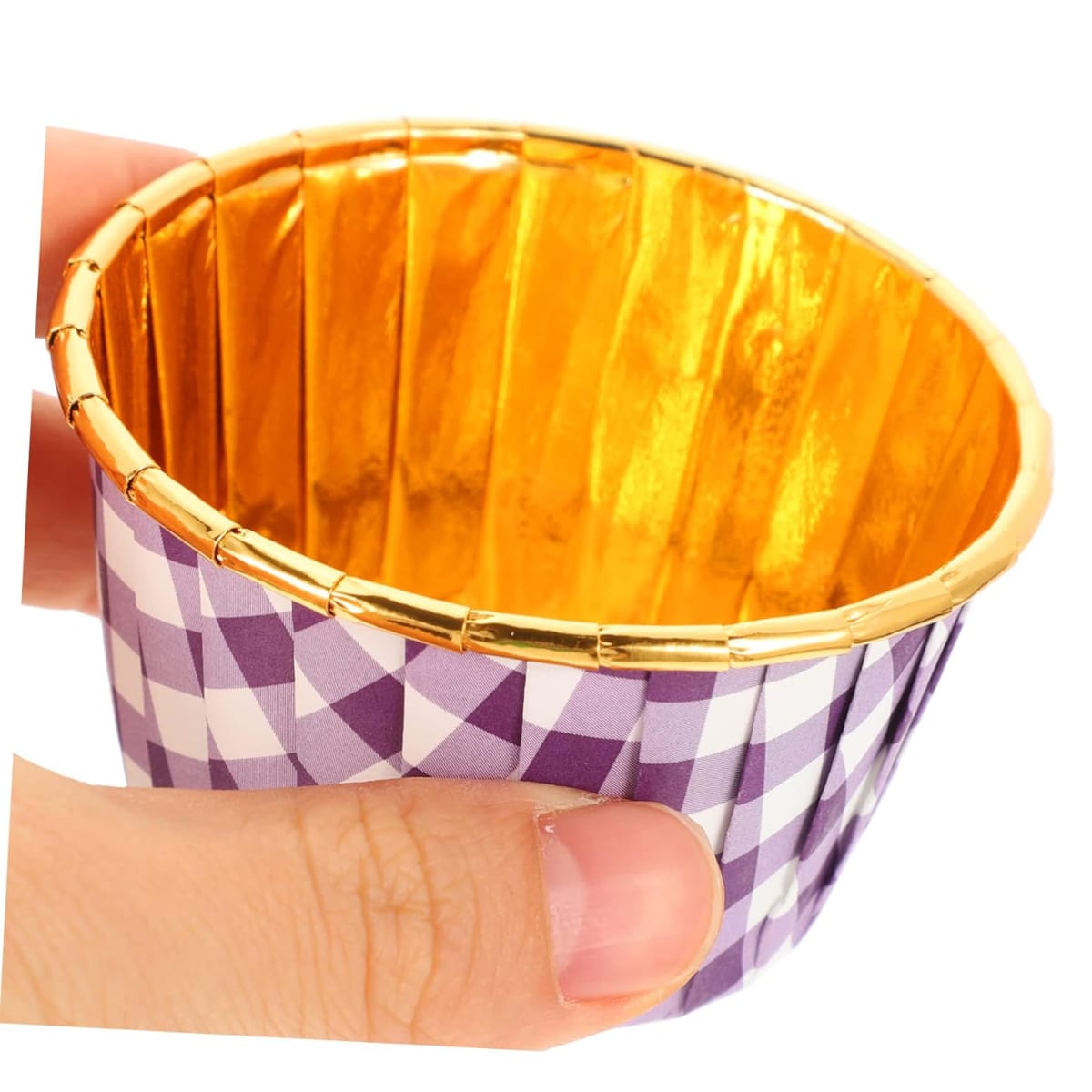 Capsulas Plegadas Cupcake Cuadrille Morado 20 Unidades2