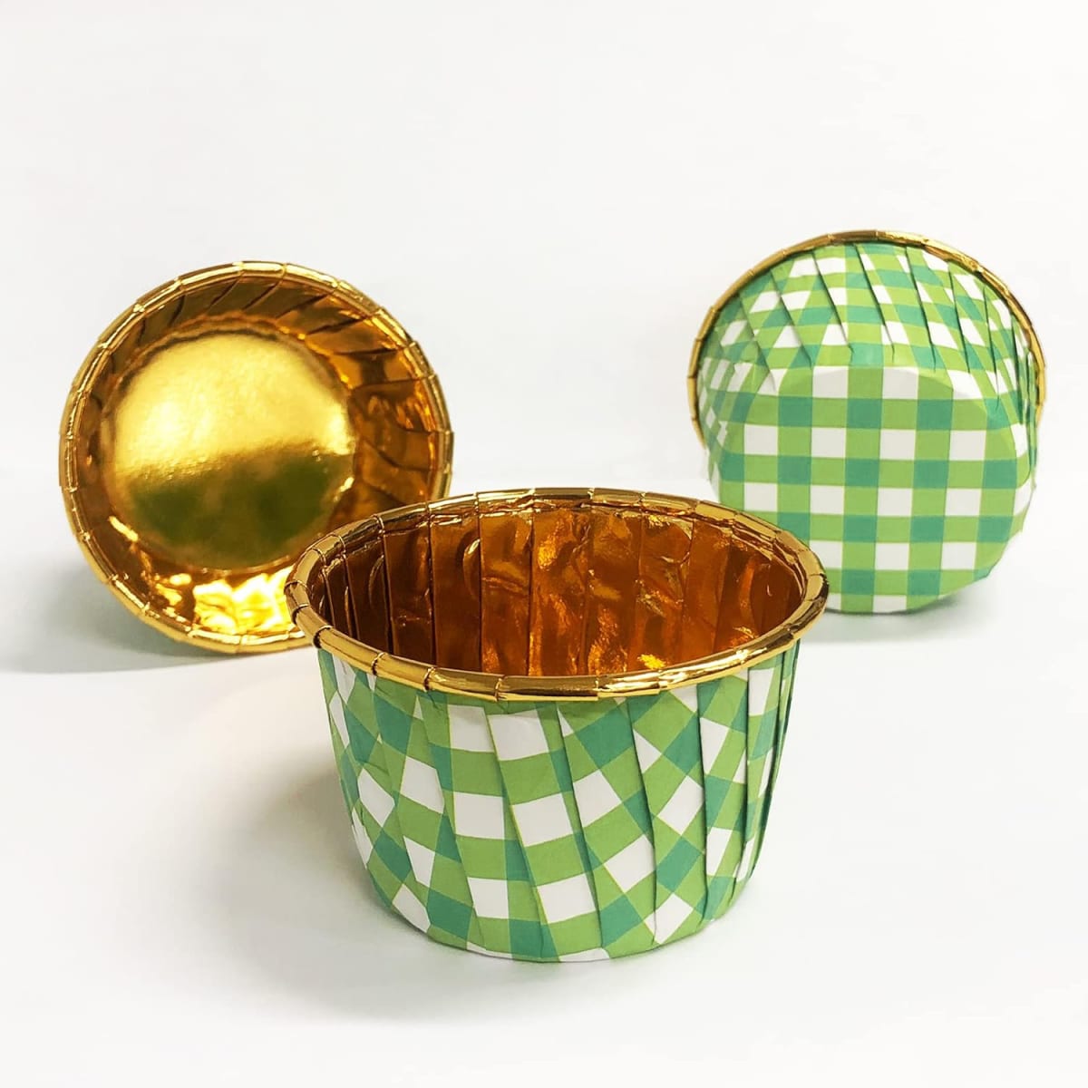 Capsulas Plegadas Cupcake Cuadrille Verde 20 Unidades2