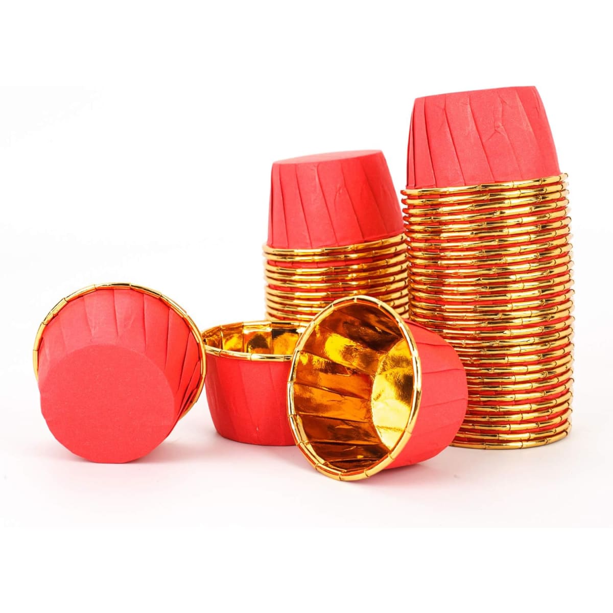 Capsulas Plegadas Cupcake Rojo 20 Unidades3
