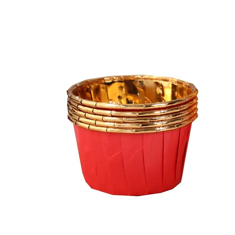 Capsulas Plegadas Cupcake Rojo 20 Unidades2