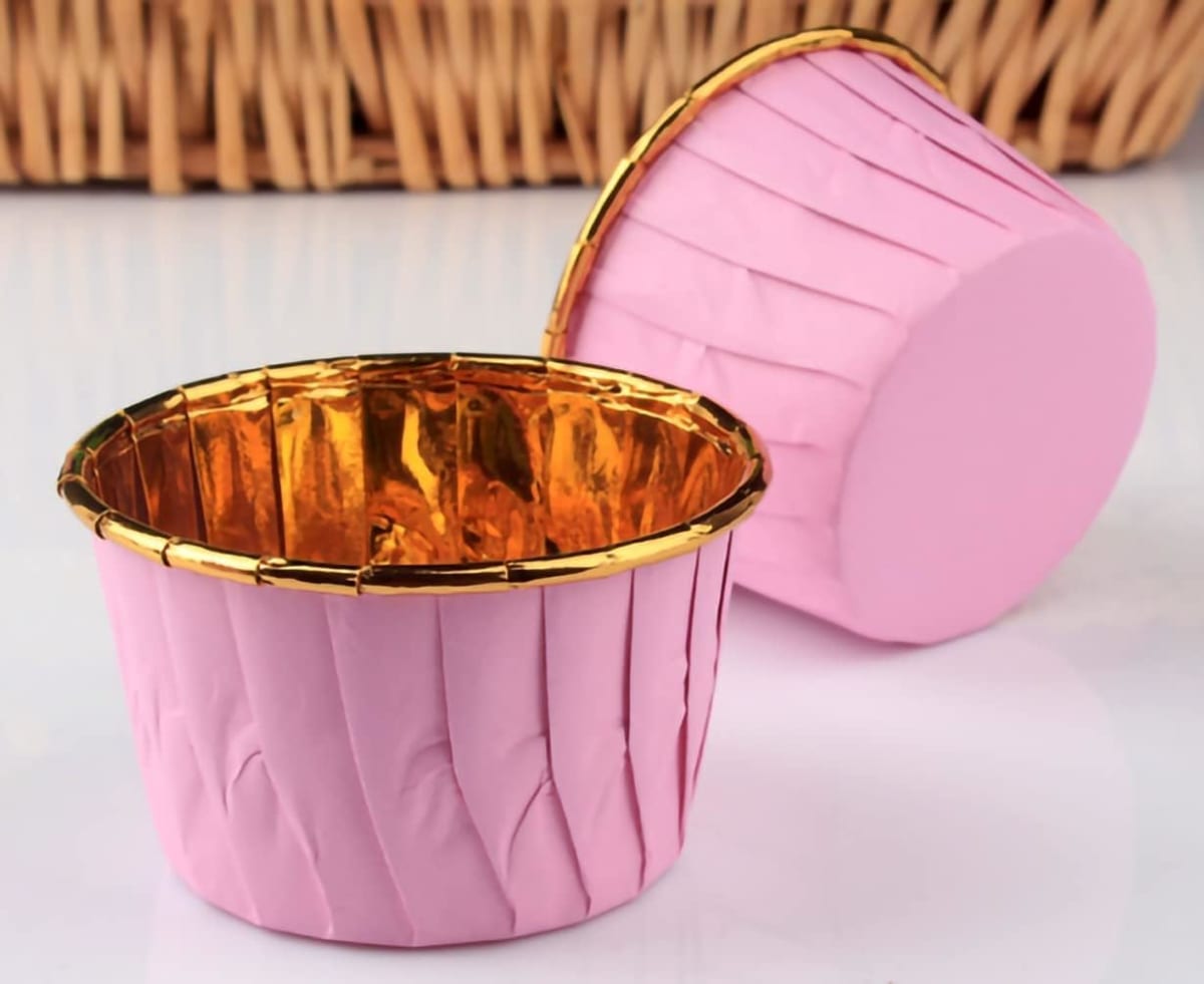 Capsulas Plegadas Cupcake Rosado 20 Unidades3