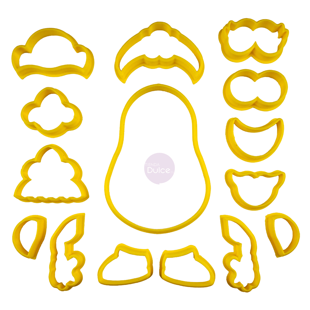 Set Cortadores Sr. y Sra. Cara de Papa1