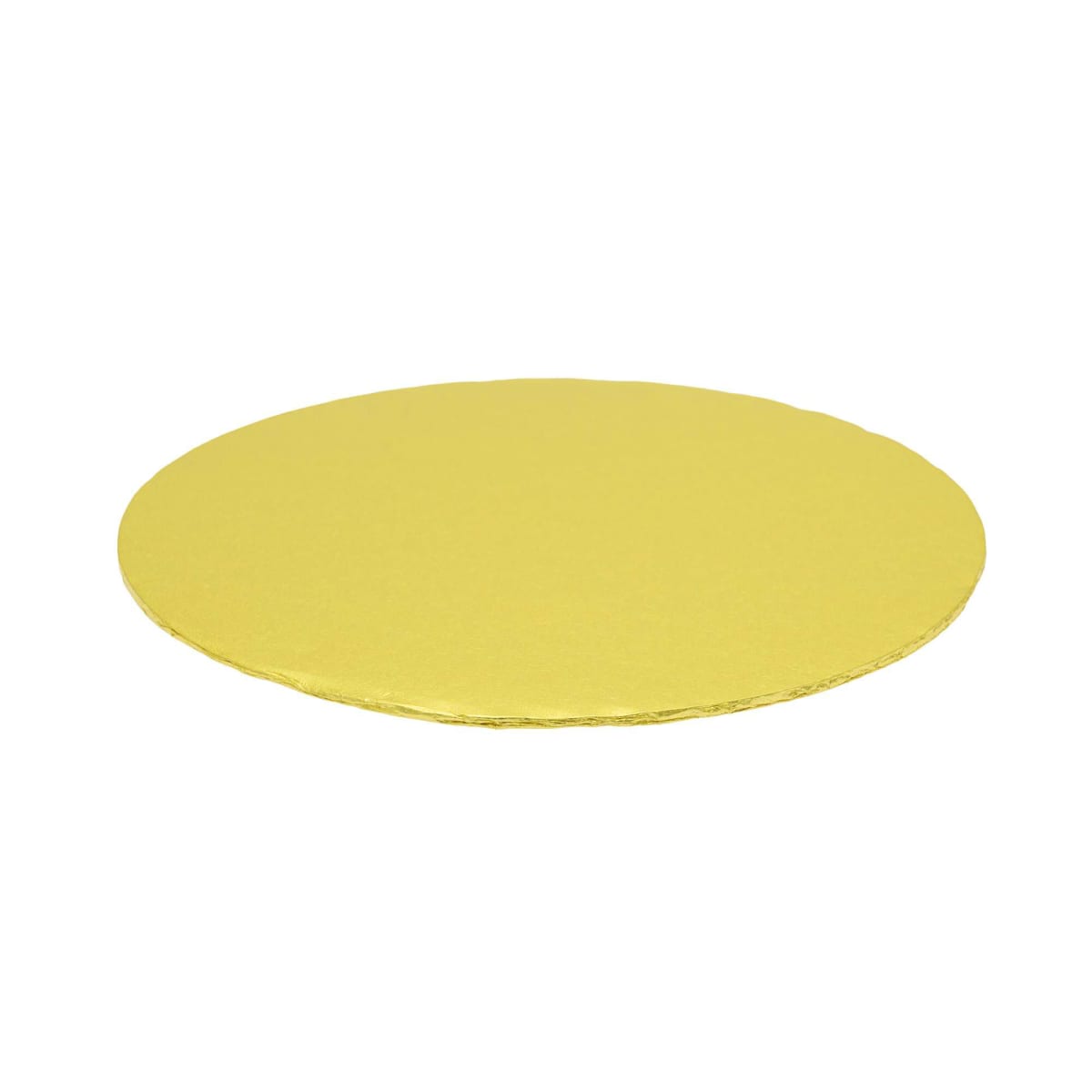 Bandeja Cartón Borde Tapado Dorada Redonda 25 cm.3