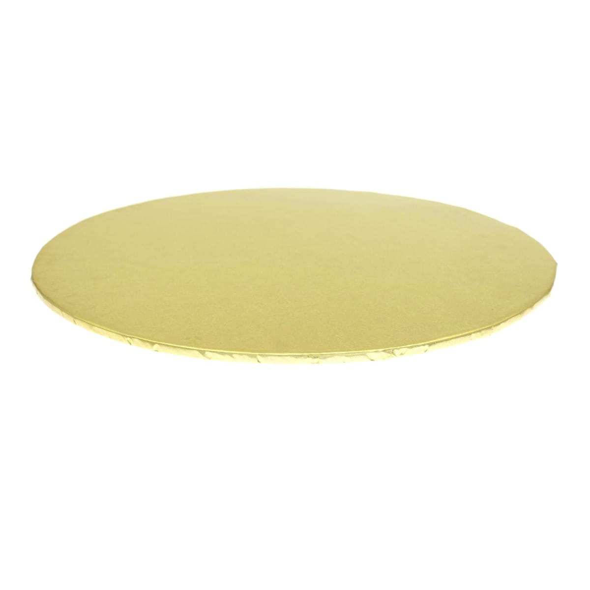 Bandeja Cartón Borde Tapado Dorada Redonda 30 cm.3