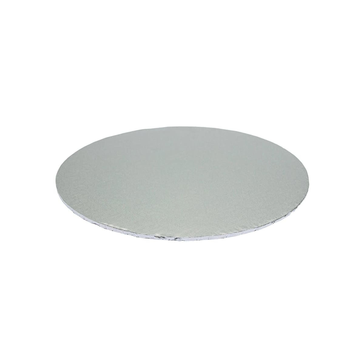 Bandeja Cartón Borde Tapado Plateada Redonda 15 cm.5