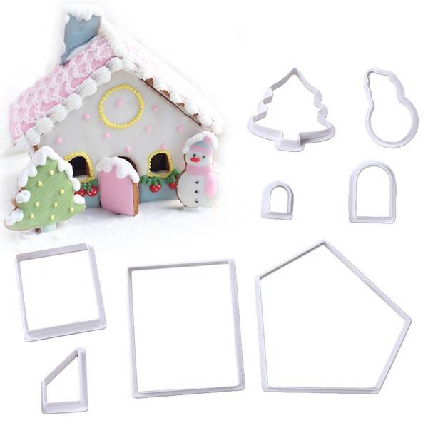Set Cortadores Plásticos Casa Jengibre 8 Piezas 0