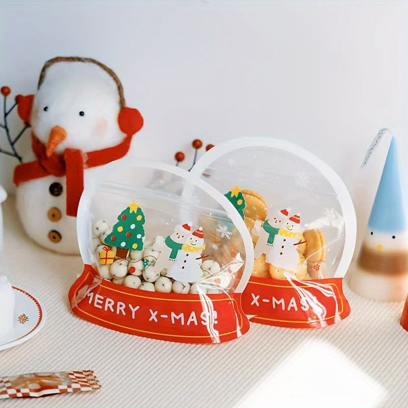 Bolsa Doypack Bola de Nieve con Fuelle y Cierre 16x18 cm. 5 Unidades4
