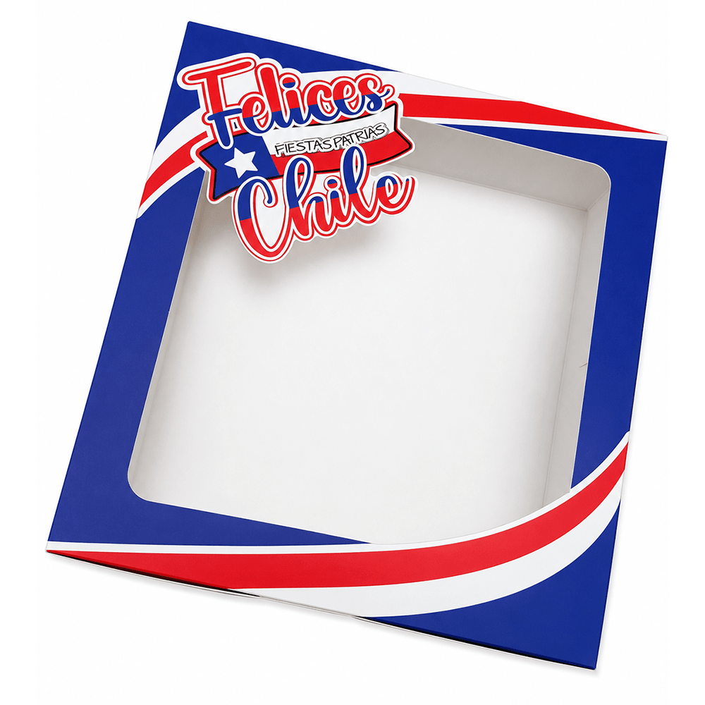 Caja Fiestas Patrias N°3 - 23x23x9 cm. Cartulina2
