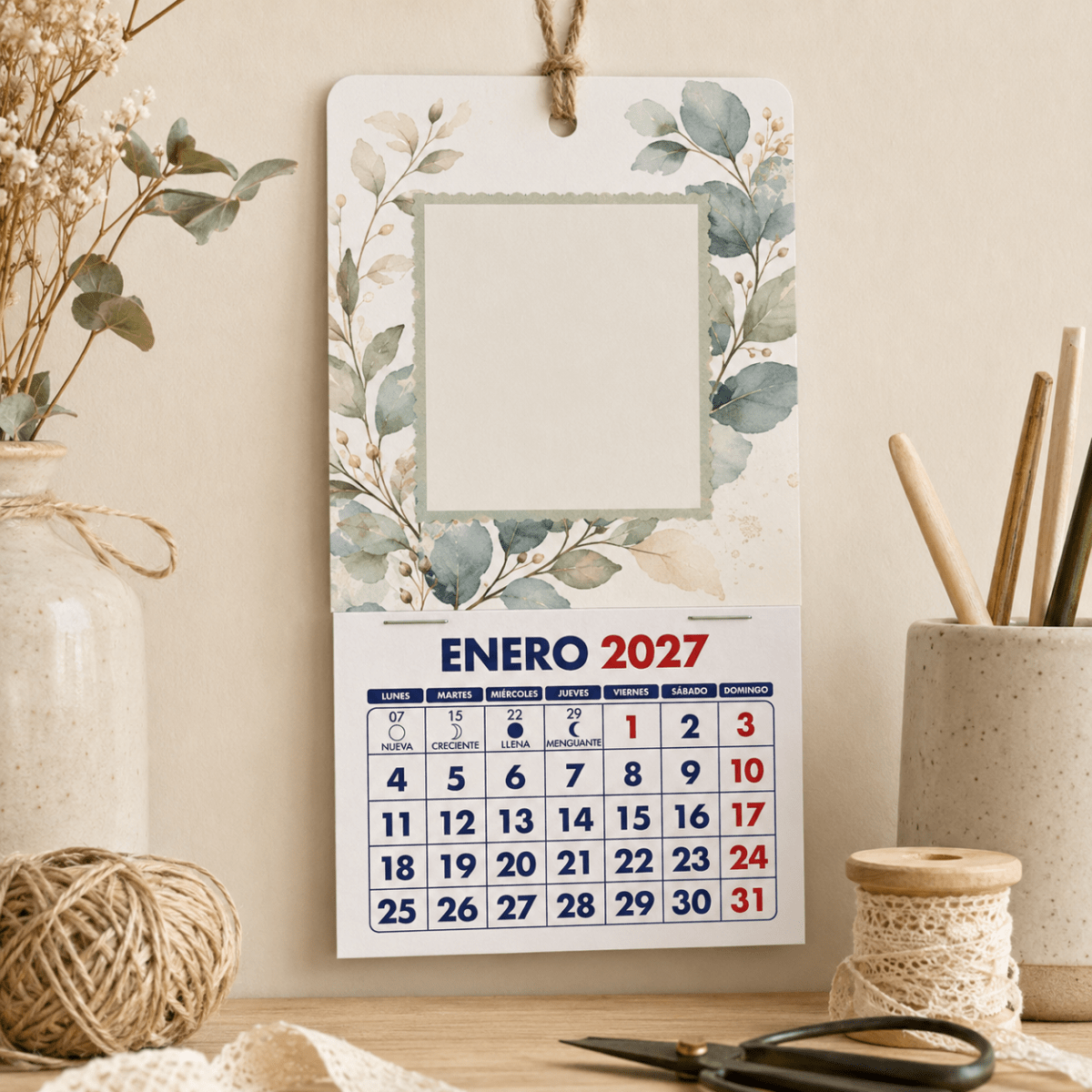 Pack Mini Calendarios 2027 7x5 Cm. 100 Unidades Calendario Para Personalizar3