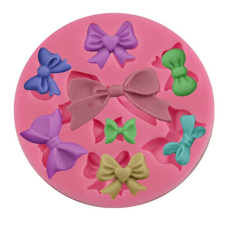 Molde Fondant Moños 1 Silicona1