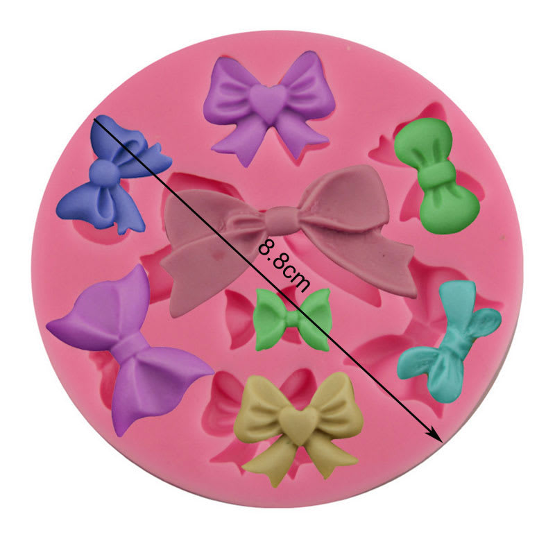 Molde Fondant Moños 1 Silicona2