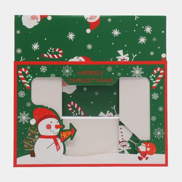 Set Cajas Navidad N°2 Muñeco de Nieve Verde 4 Unidades7