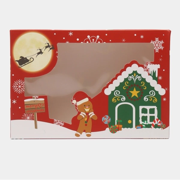 Set Cajas Navidad N°4 Hombre Jengibre Rojo 4 Unidades 0