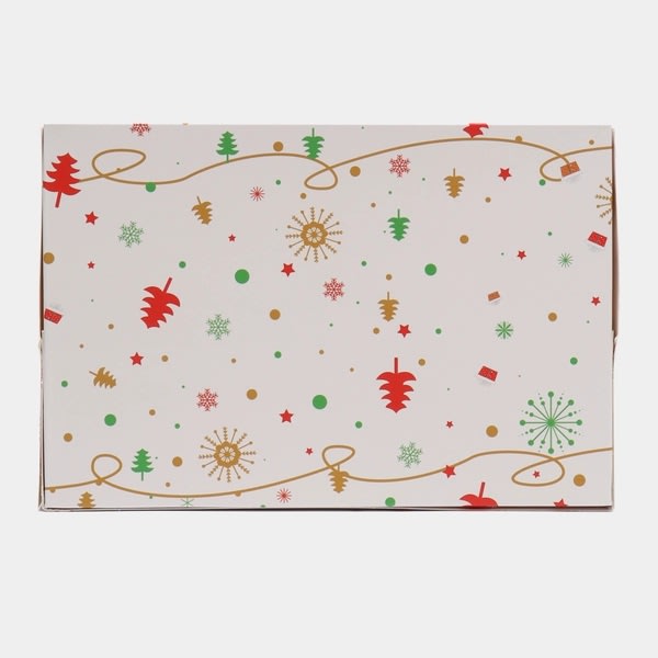 Set Cajas Navidad N°1 Santa y Reno Blanco 4 Unidades7