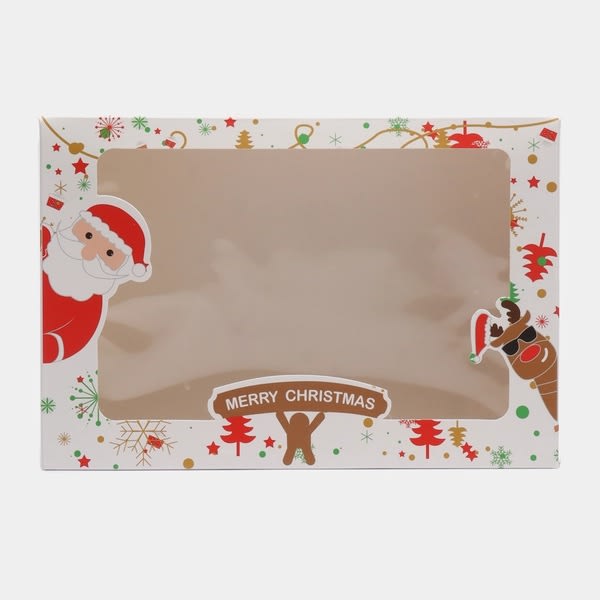 Set Cajas Navidad N°1 Santa y Reno Blanco 4 Unidades 0