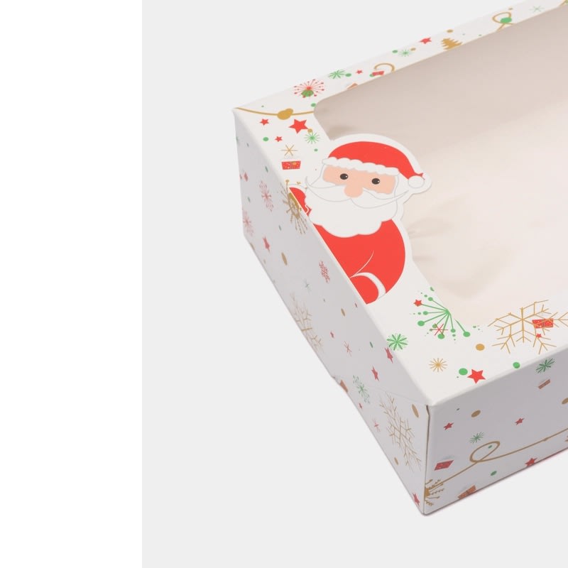 Set Cajas Navidad N°1 Santa y Reno Blanco 4 Unidades3