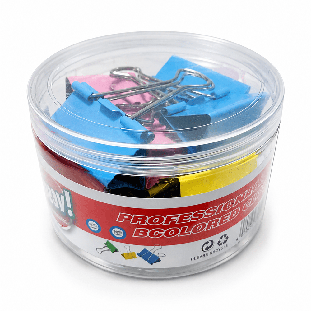 Doble Clip Sujetapapeles 51 mm. Colores 12 Unidades10